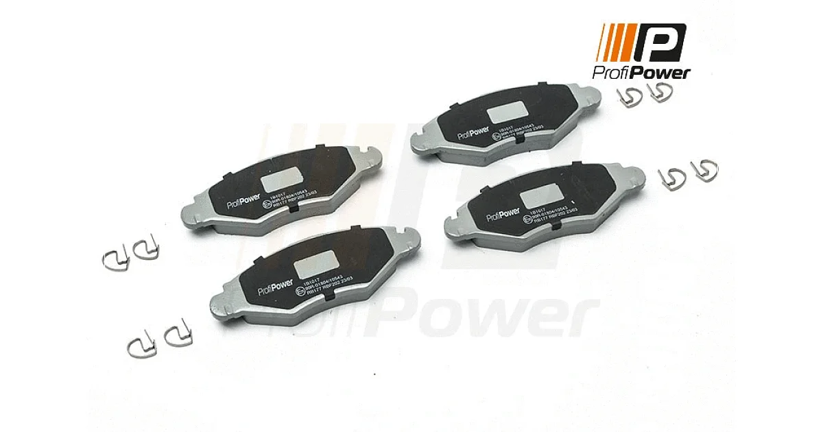 PROFIPOWER 1B1017, Комплект тормозных колодок, дисковый тормоз