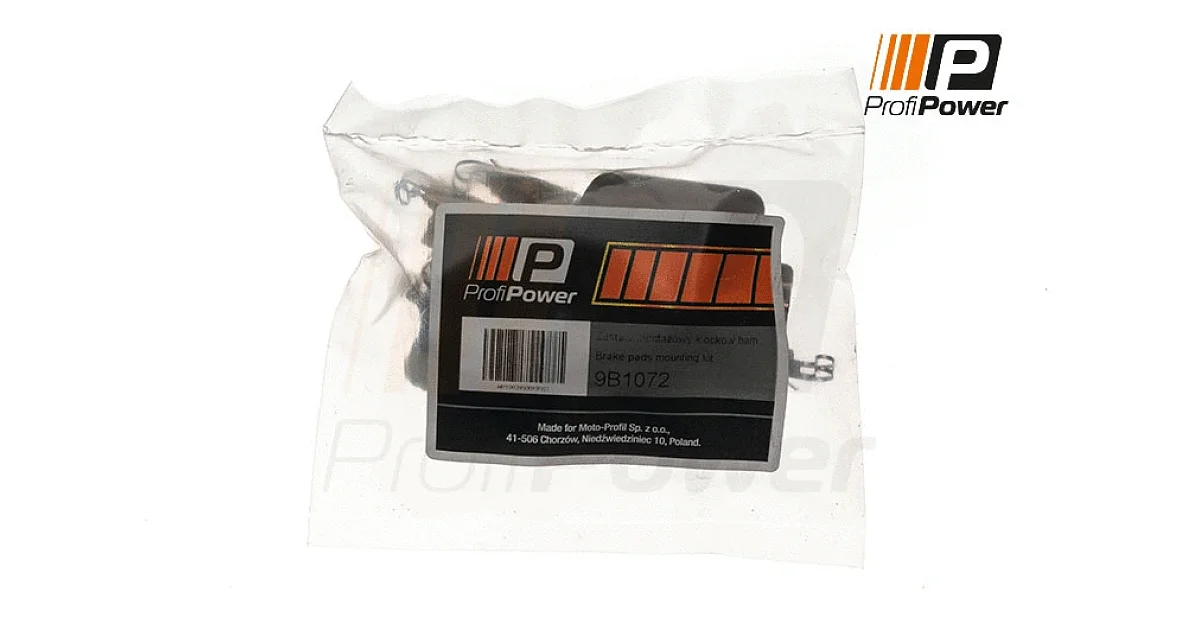 PROFIPOWER 9B1072, Комплектующие, колодки дискового тормоза
