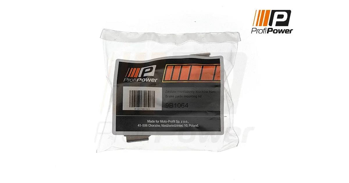 PROFIPOWER 9B1064, Комплектующие, колодки дискового тормоза
