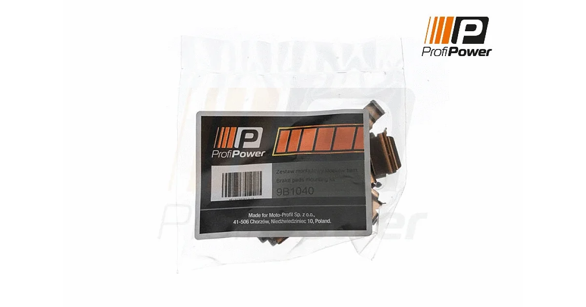 PROFIPOWER 9B1040, Комплектующие, колодки дискового тормоза