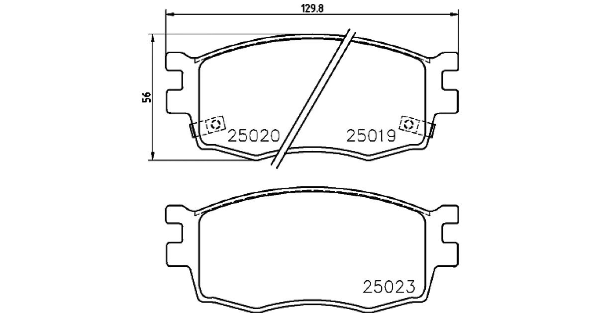 MINTEX MDB3057, Комплект тормозных колодок, дисковый тормоз