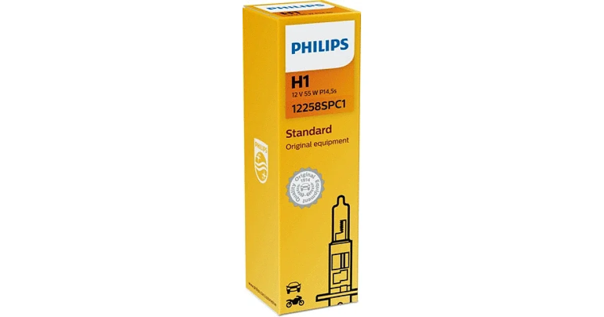 12258SPC1 - PHILIPS - Лампа накаливания, фара дальнего света