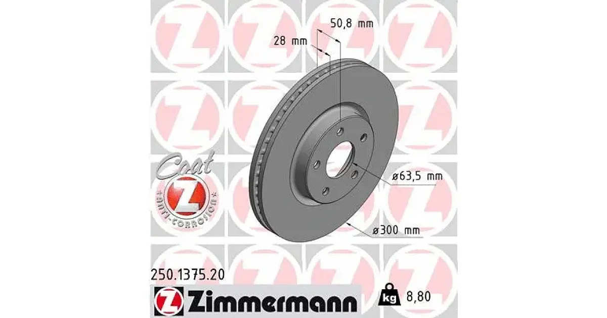 250137520 - ZIMMERMANN - Тормозной диск