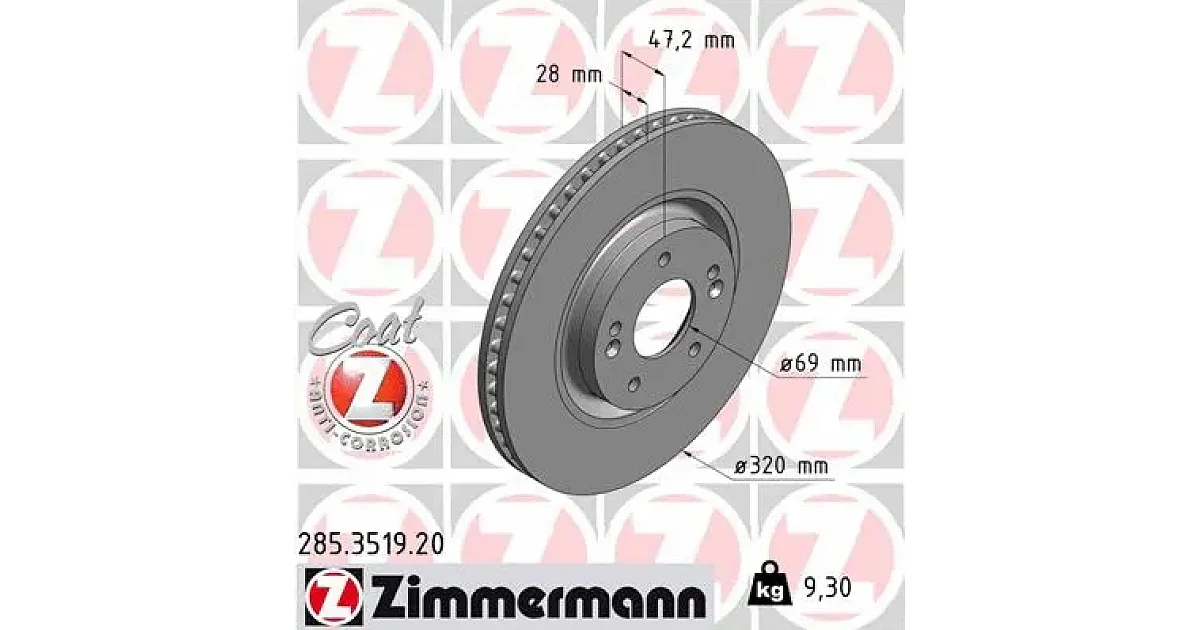 285351920 - ZIMMERMANN - Тормозной диск