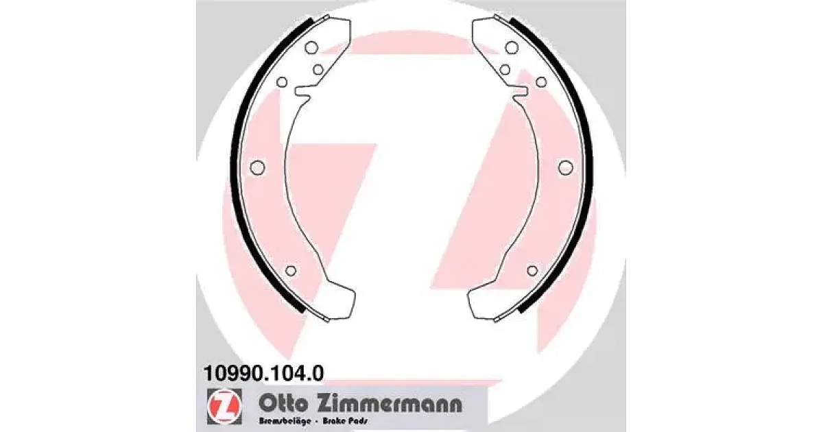 109901040 - ZIMMERMANN - Комплект тормозных колодок