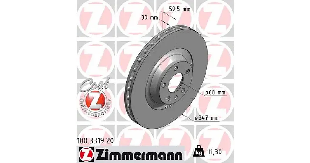 100331920 - ZIMMERMANN - Тормозной диск