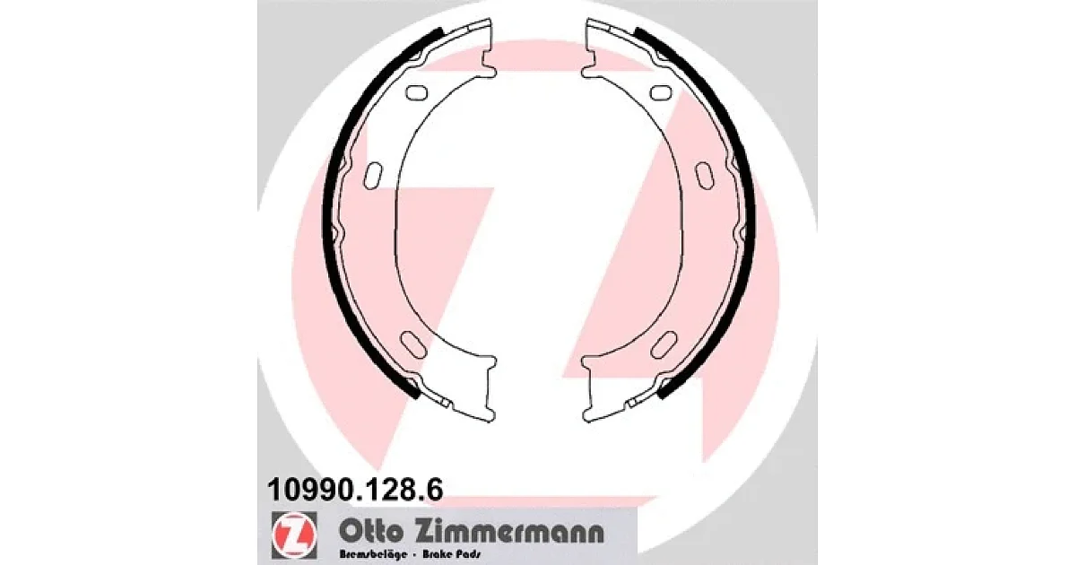 109901286 - ZIMMERMANN - Комплект тормозных колодок, стояночная тормозная система