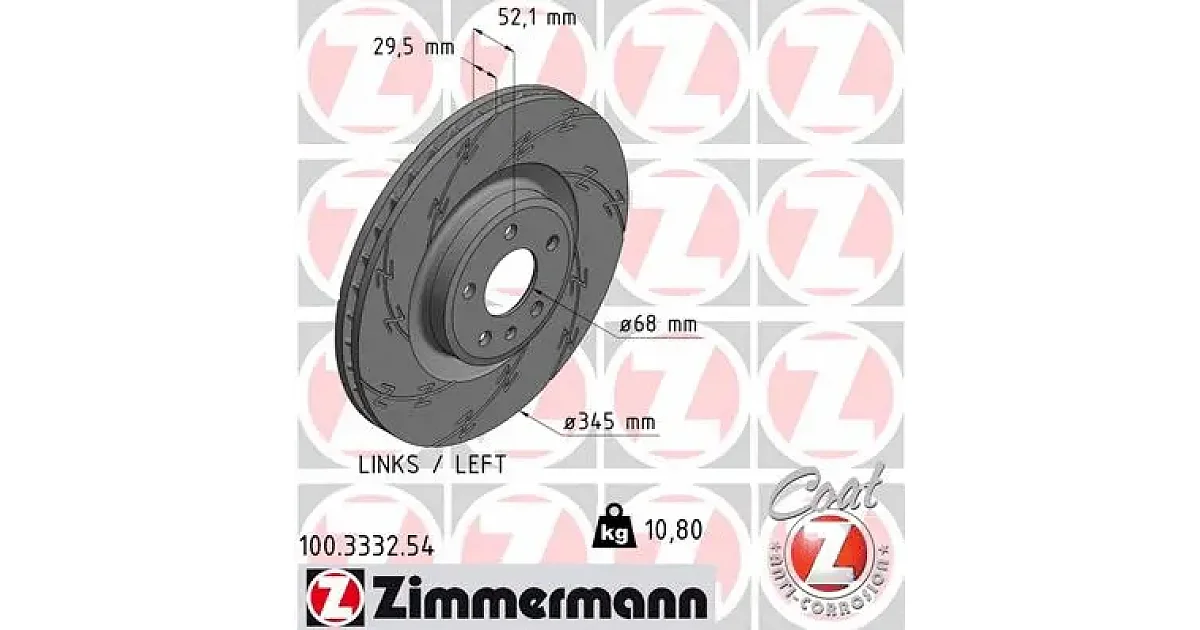 ZIMMERMANN - 100333254 - Тормозной диск