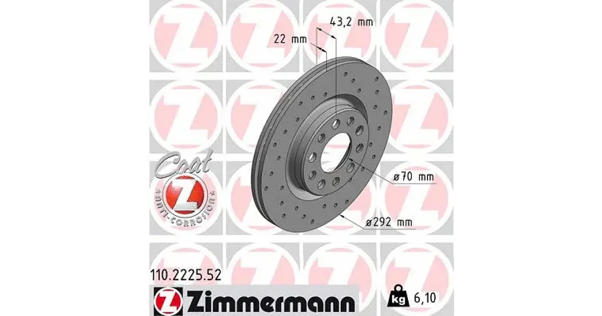 110222552 - ZIMMERMANN - Тормозной диск