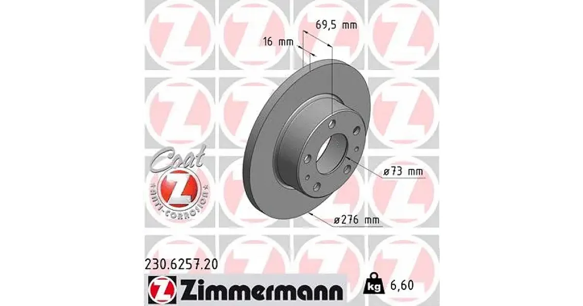 230625720 - ZIMMERMANN - Тормозной диск