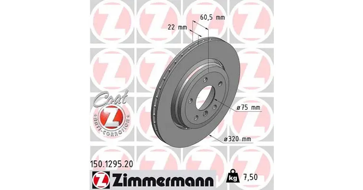 150129520 - ZIMMERMANN - Тормозной диск