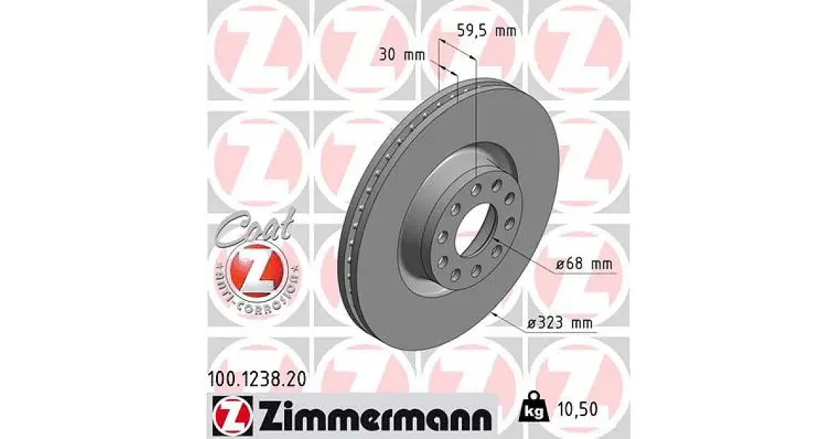 100123820 - ZIMMERMANN - Тормозной диск