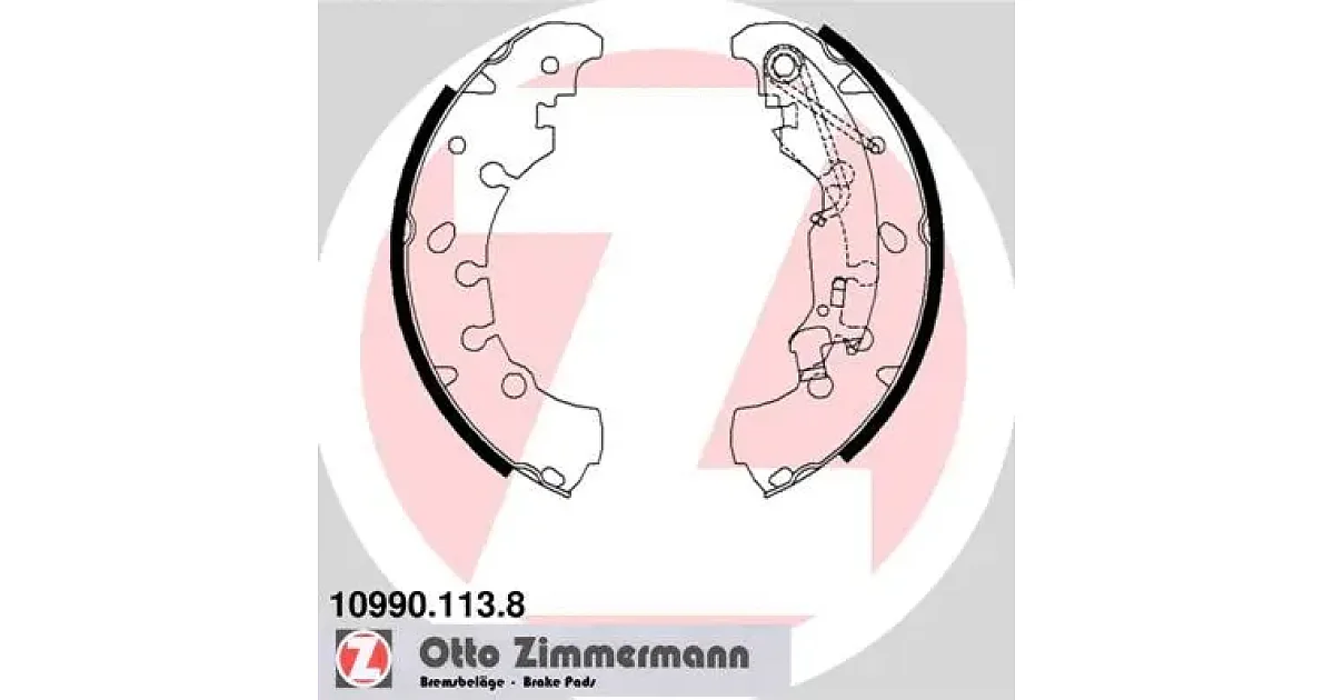 109901138 - ZIMMERMANN - Комплект тормозных колодок