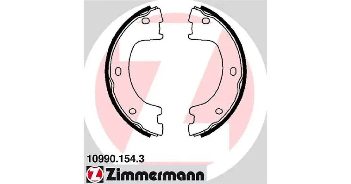 109901543 - ZIMMERMANN - Комплект тормозных колодок, стояночная тормозная система