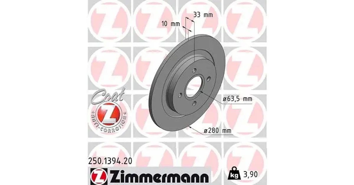 250139420 - ZIMMERMANN - Тормозной диск