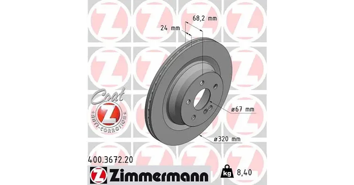 400367220 - ZIMMERMANN - Тормозной диск