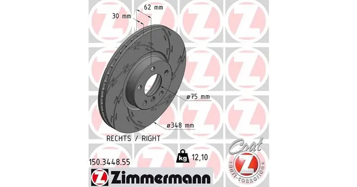 150344855 - ZIMMERMANN - Тормозной диск