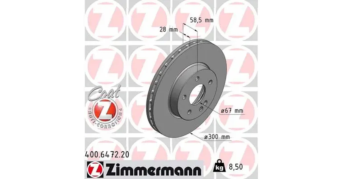 400647220 - ZIMMERMANN - Тормозной диск