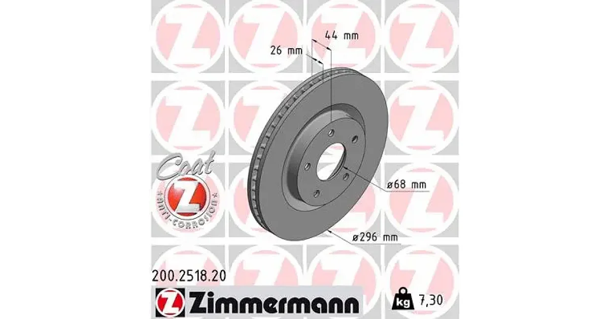 200251820 - ZIMMERMANN - Тормозной диск