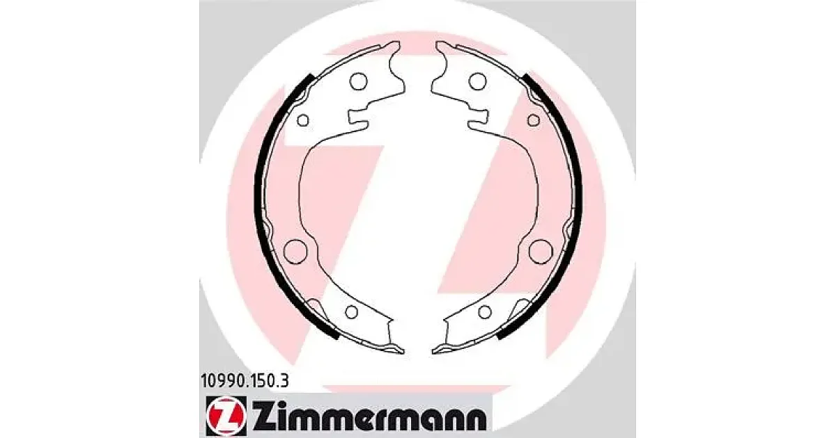 109901503 - ZIMMERMANN - Комплект тормозных колодок, стояночная тормозная система