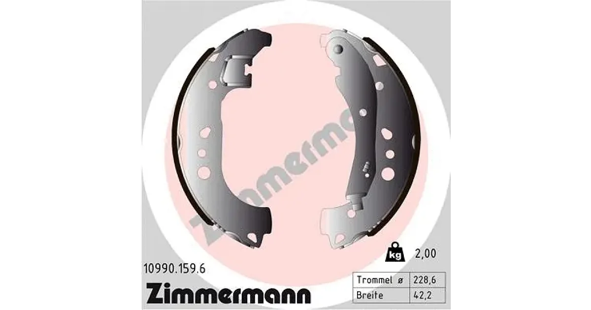 109901596 - ZIMMERMANN - Комплект тормозных колодок