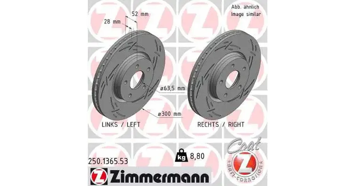250136553 - ZIMMERMANN - Тормозной диск