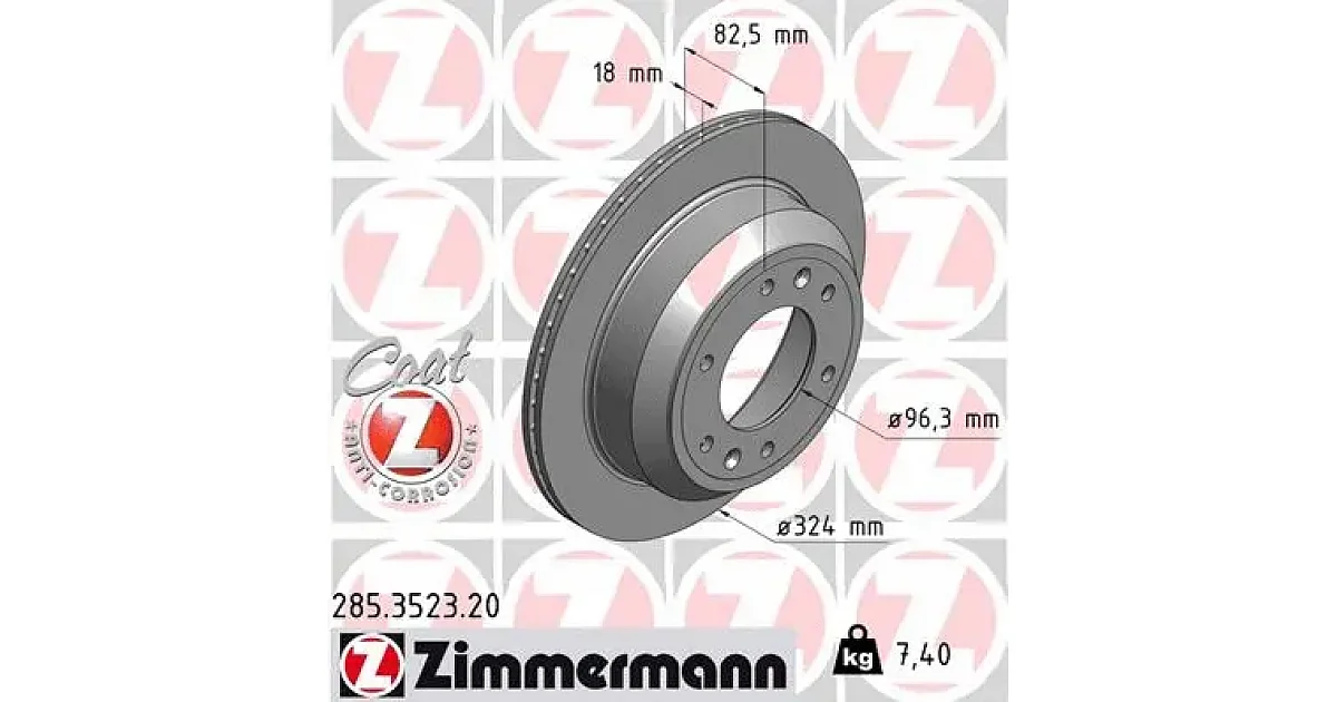 285352320 - ZIMMERMANN - Тормозной диск