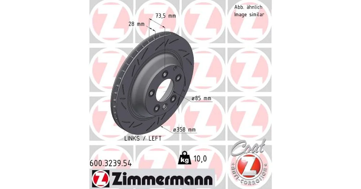 ZIMMERMANN - 600323954 - Тормозной диск