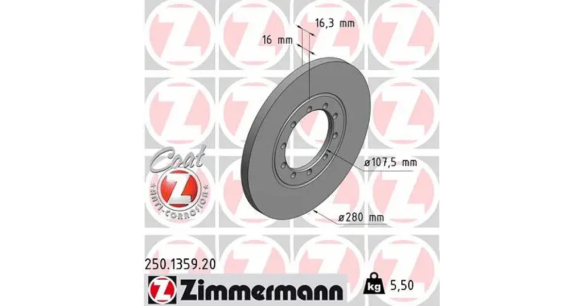 250135920 - ZIMMERMANN - Тормозной диск