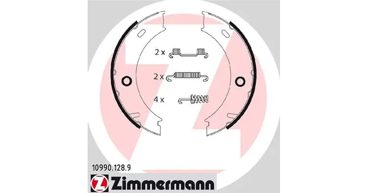 109901289 - ZIMMERMANN - Комплект тормозных колодок, стояночная тормозная система