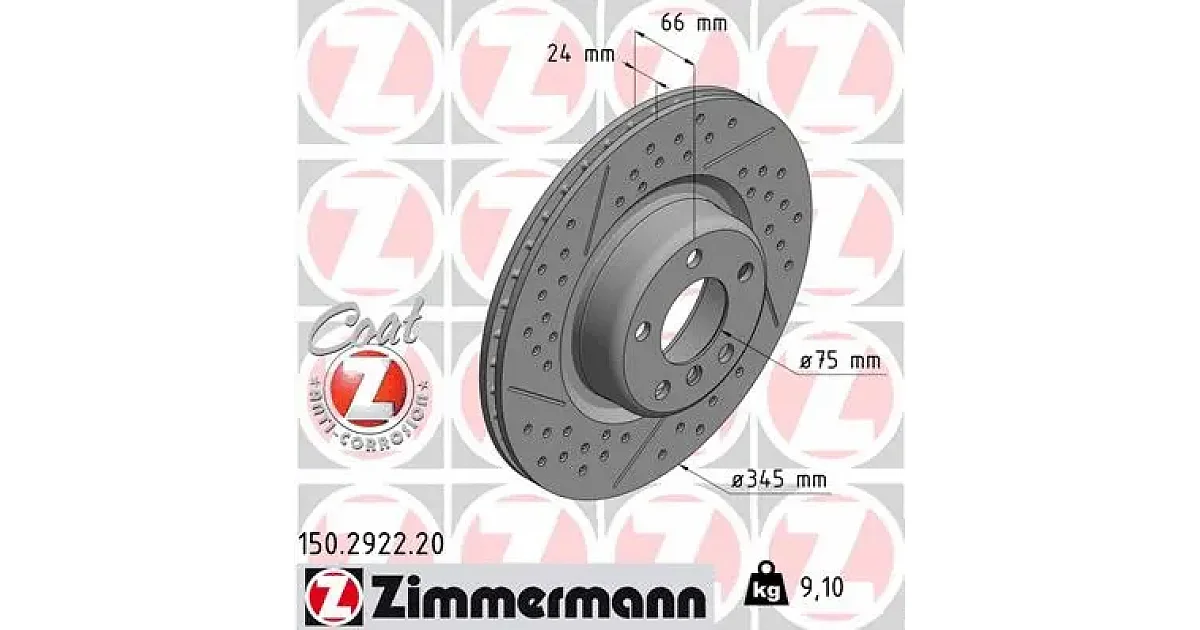 150292220 - ZIMMERMANN - Тормозной диск