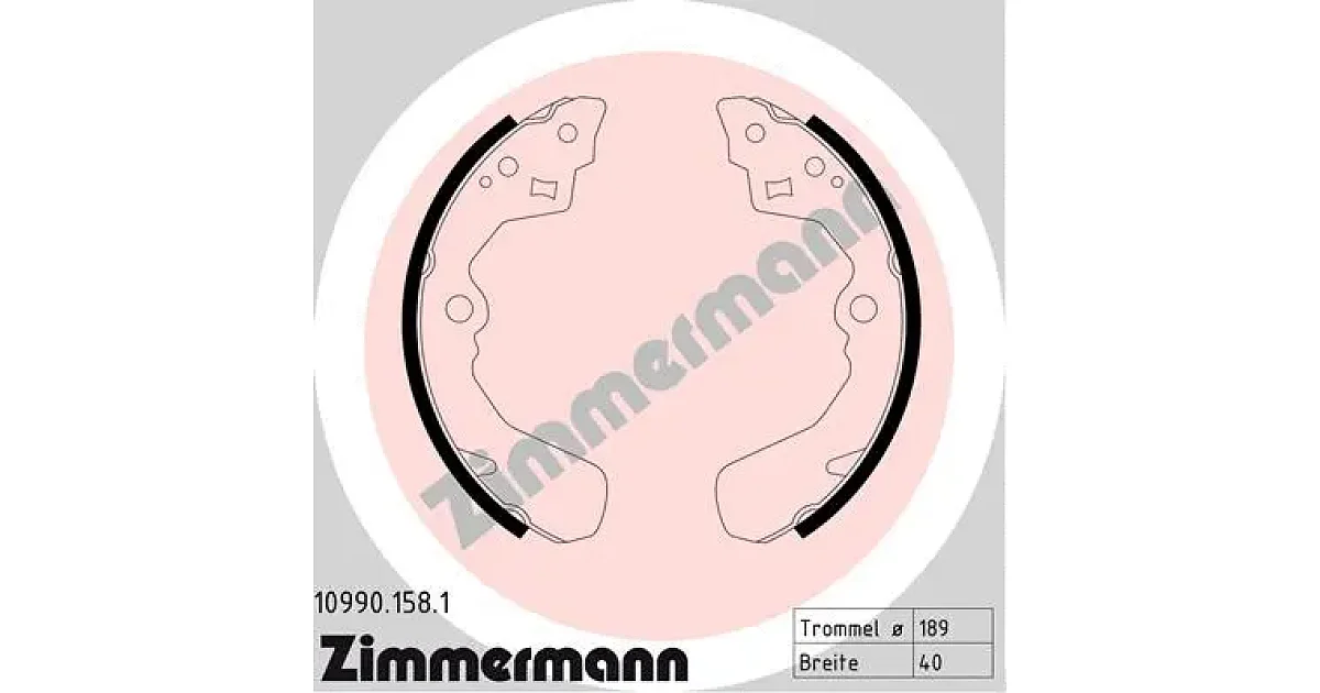 109901581 - ZIMMERMANN - Комплект тормозных колодок