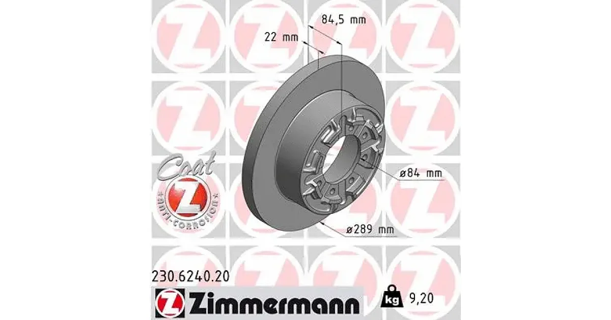 230624020 - ZIMMERMANN - Тормозной диск