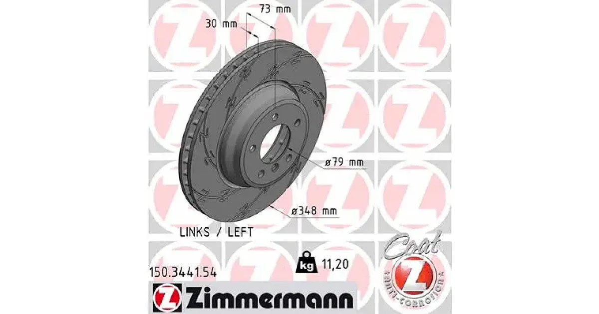ZIMMERMANN - 150344154 - Тормозной диск