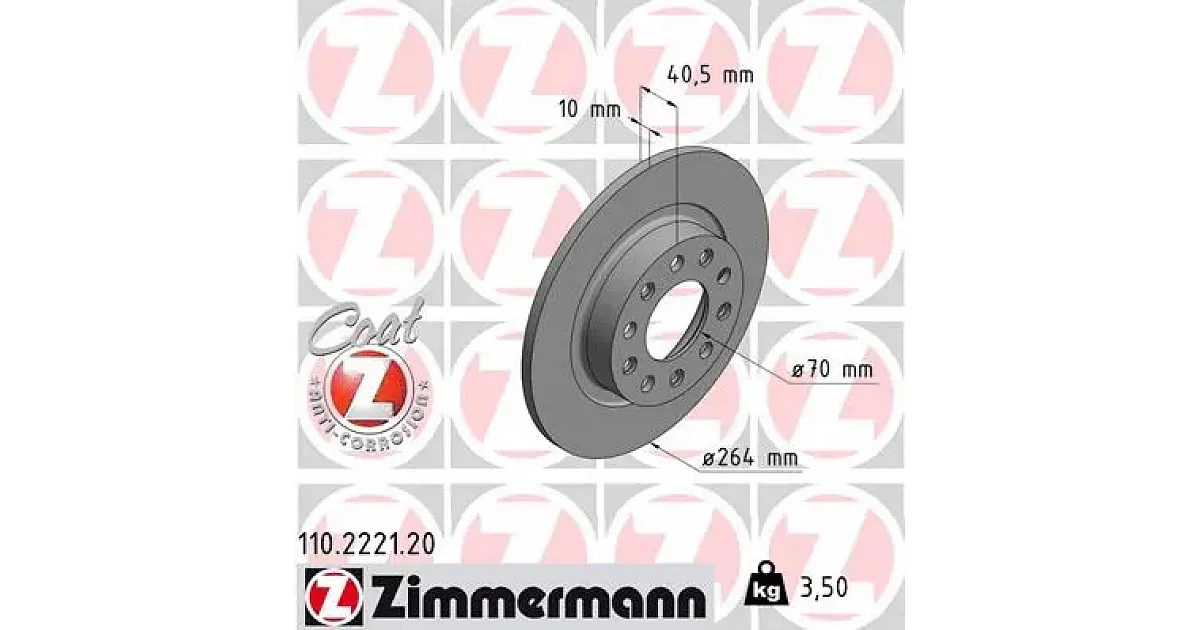 110222120 - ZIMMERMANN - Тормозной диск