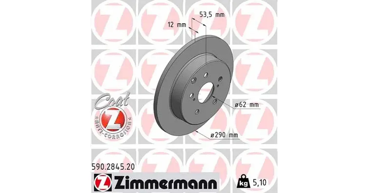 590284520 - ZIMMERMANN - Тормозной диск