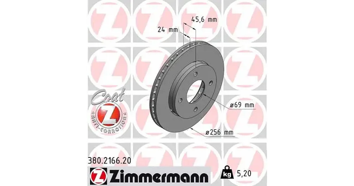 380216620 - ZIMMERMANN - Тормозной диск