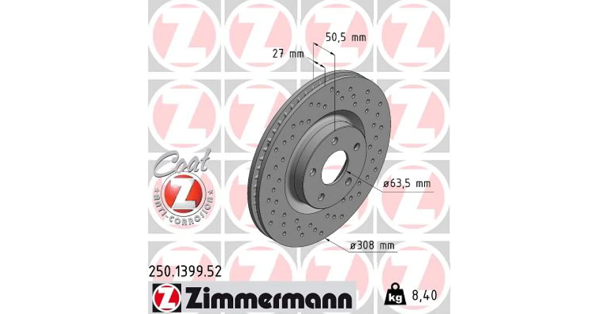 250139952 - ZIMMERMANN - Тормозной диск