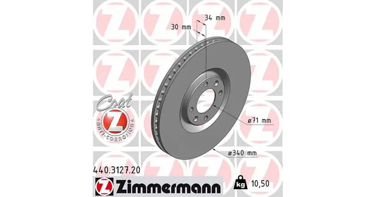 440312720 - ZIMMERMANN - Тормозной диск