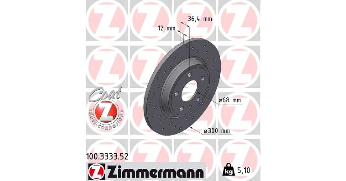 100333352 - ZIMMERMANN - Тормозной диск