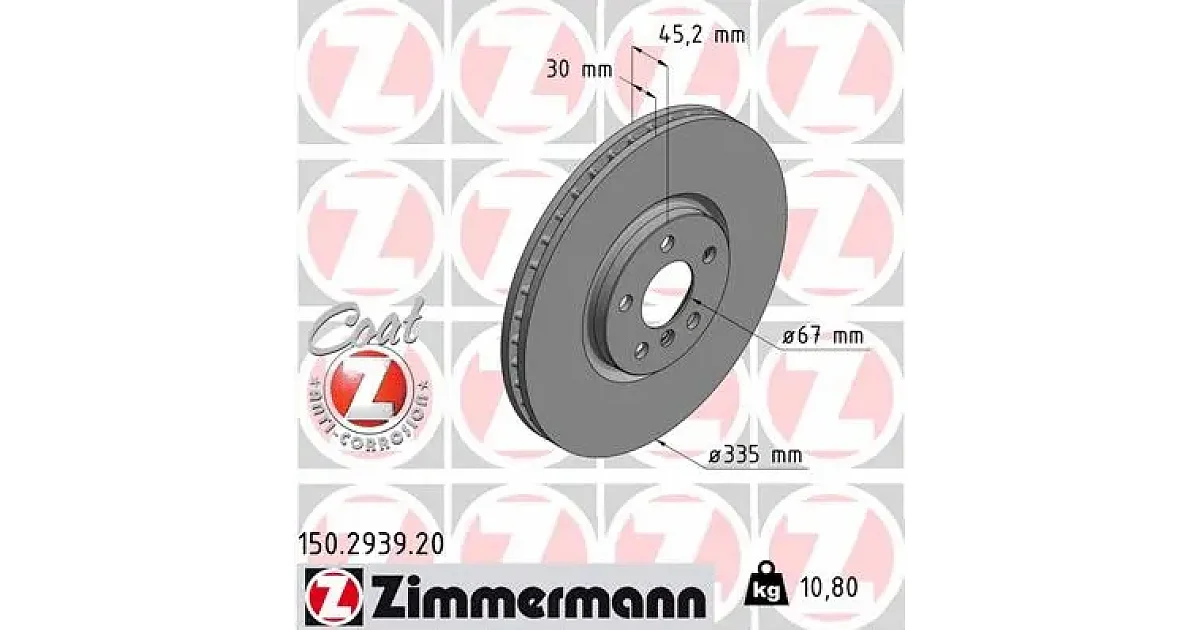 150293920 - ZIMMERMANN - Тормозной диск
