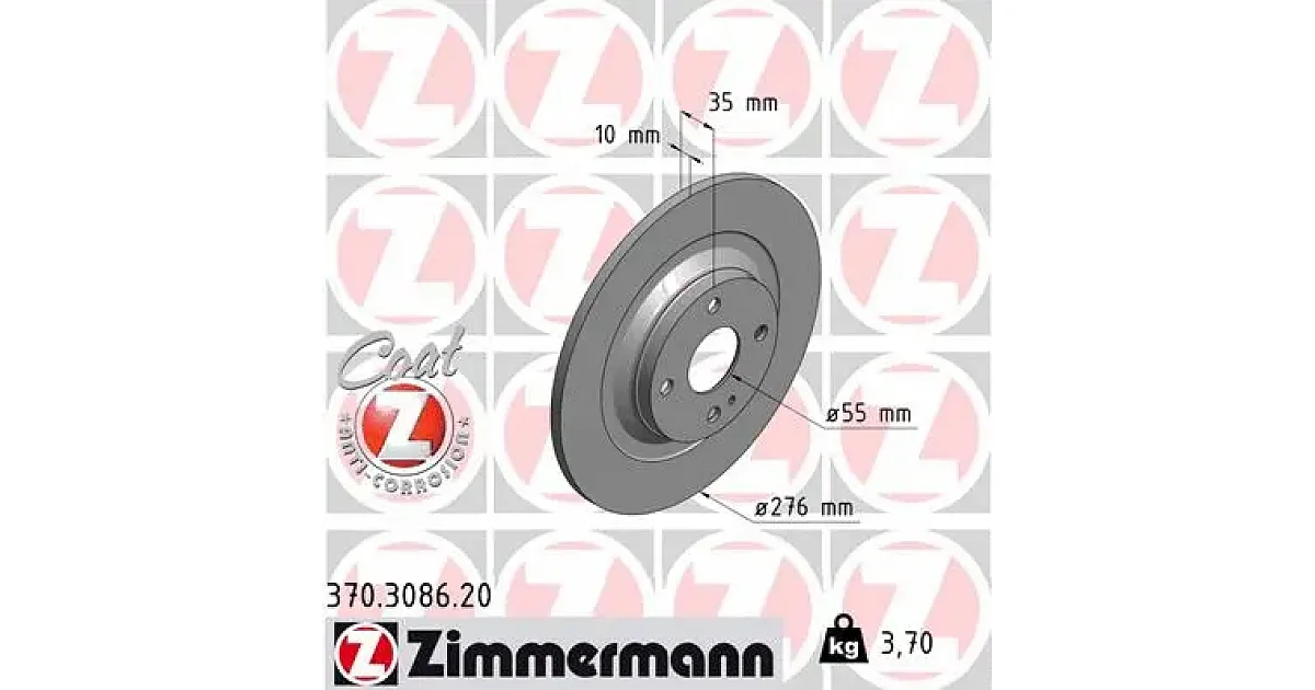 370308620 - ZIMMERMANN - Тормозной диск