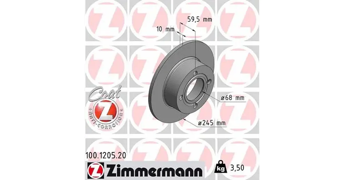 100120520 - ZIMMERMANN - Тормозной диск