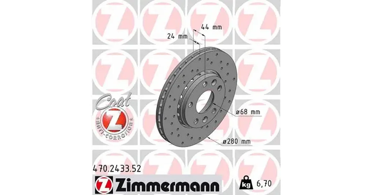470243352 - ZIMMERMANN - Тормозной диск