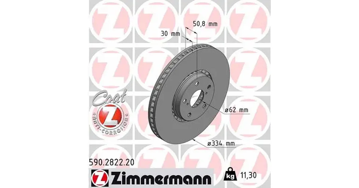 590282220 - ZIMMERMANN - Тормозной диск
