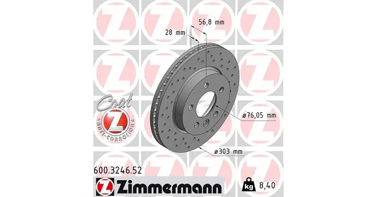 600324652 - ZIMMERMANN - Тормозной диск