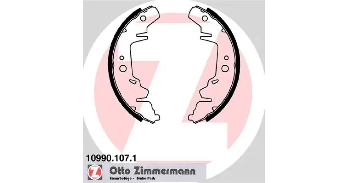 109901071 - ZIMMERMANN - Комплект тормозных колодок