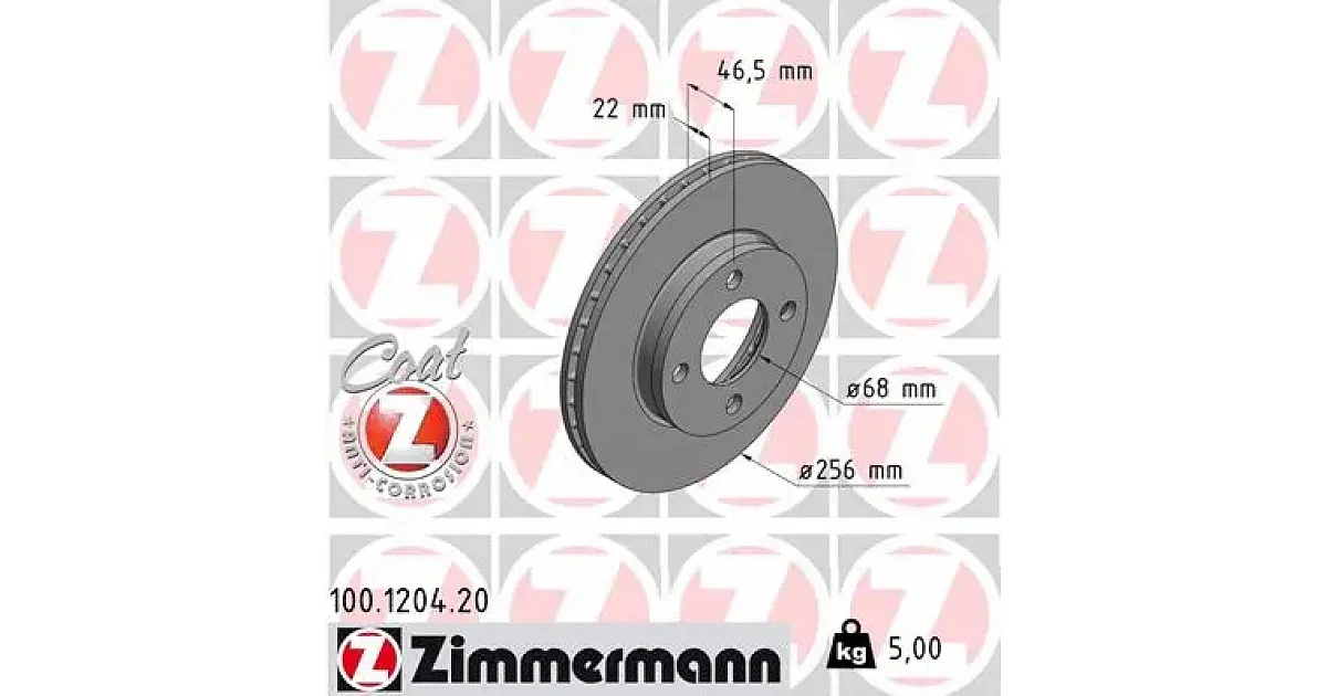 100120420 - ZIMMERMANN - Тормозной диск
