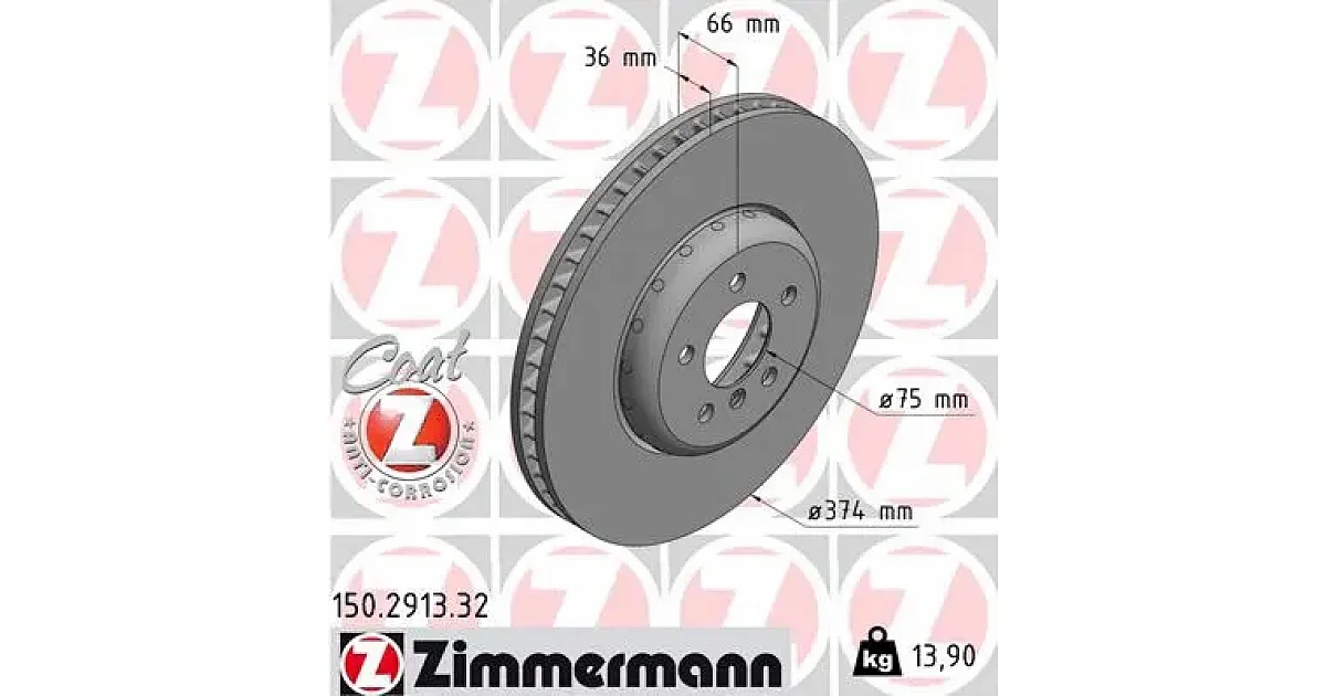 150291332 - ZIMMERMANN - Тормозной диск
