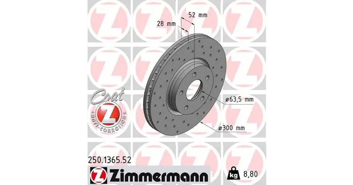 250136552 - ZIMMERMANN - Тормозной диск